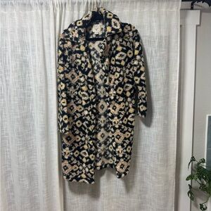 Billabong Black and Cream Geometric Cardigan